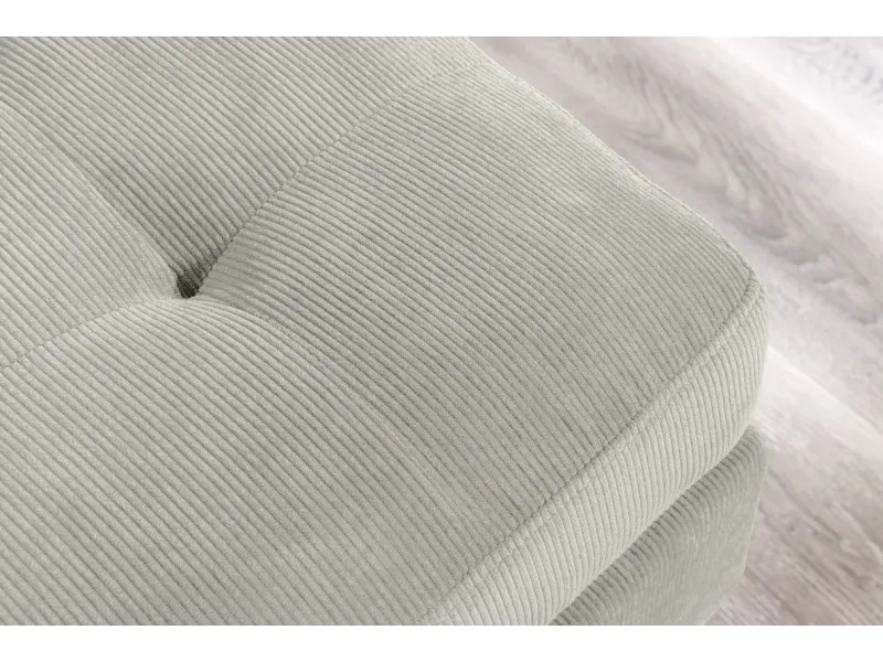 Canapé d'angle en velours coloris gris pas cher