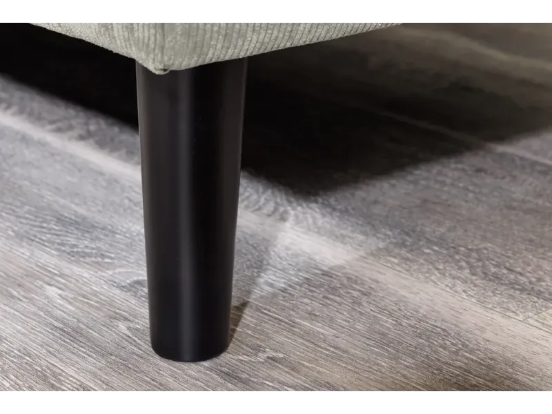 Canapé d'angle en velours coloris gris pas cher