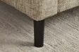Canapé d'angle en velours coloris gris pas cher
