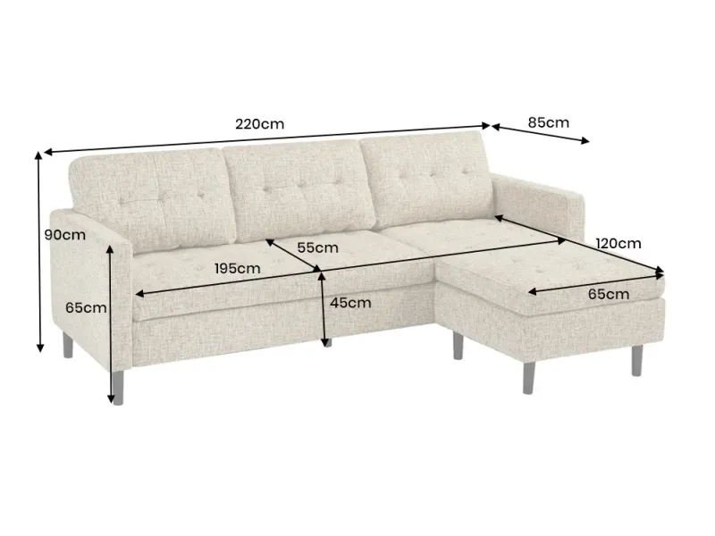 Canapé d'angle en velours coloris gris pas cher