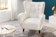 Fauteuil à bascule design scandinave coloris bleu claire Fauteuil |...
