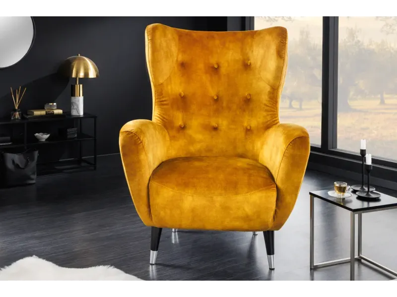 Fauteuil à bascule design scandinave coloris bleu claire Fauteuil |...