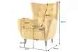Fauteuil à bascule design scandinave coloris bleu claire Fauteuil |...