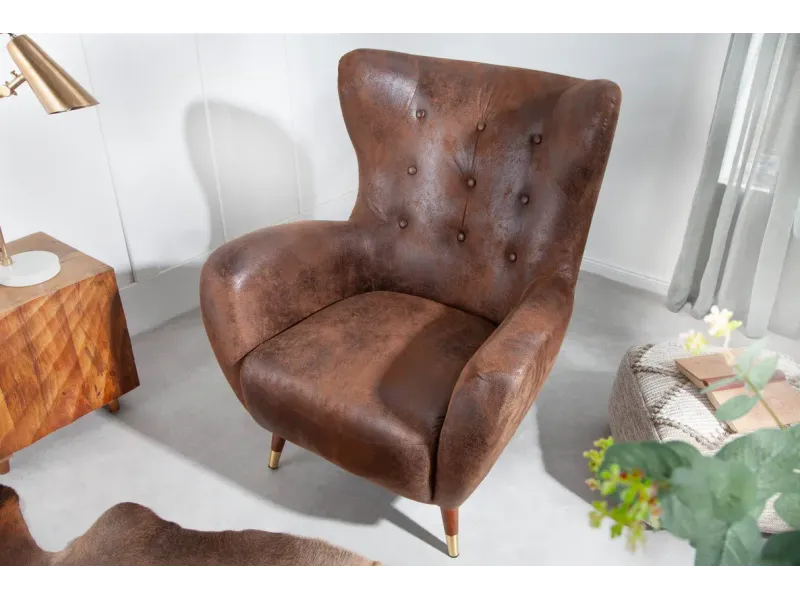 Fauteuil à bascule design scandinave coloris bleu claire Fauteuil |...