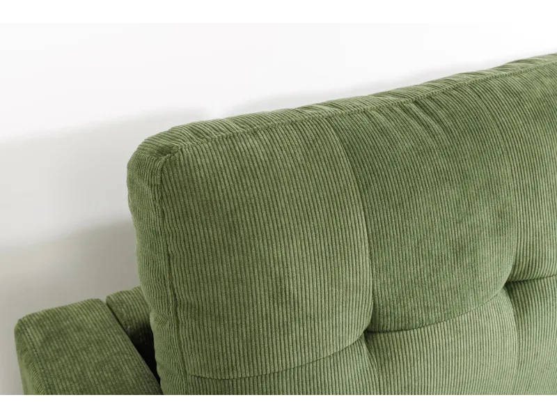 Canapé d'angle en velours coloris gris pas cher