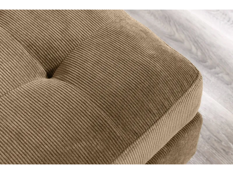 Canapé d'angle en velours coloris gris pas cher