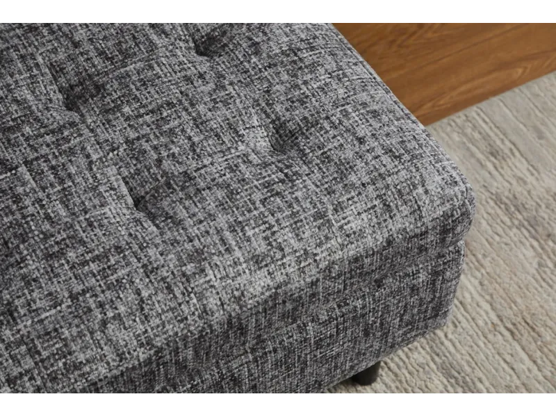 Canapé d'angle en velours coloris gris pas cher