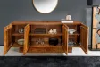 Buffet ART DÉCO 170 cm brun | Buffet moderne en bois massif – Adenia Home