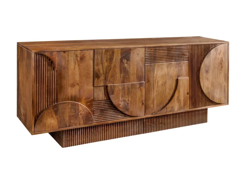 Buffet ART DÉCO 170 cm brun | Buffet moderne en bois massif – Adenia Home