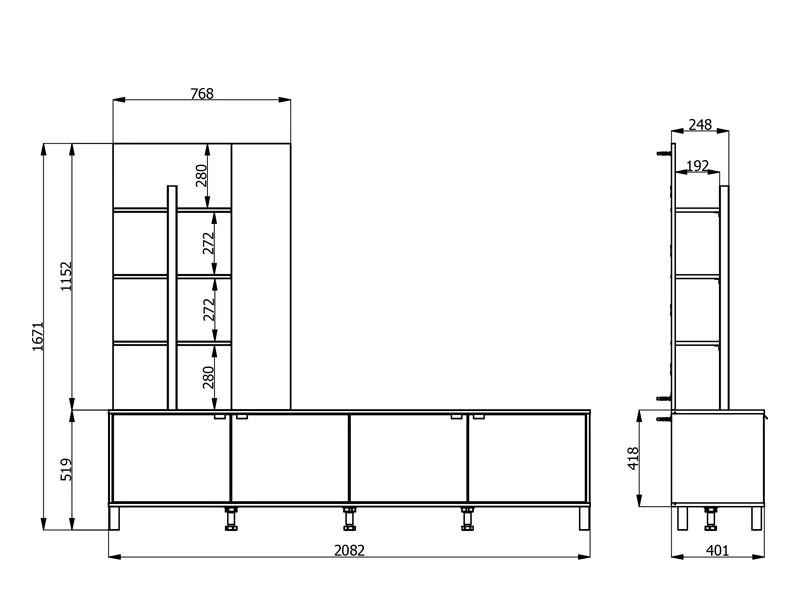 Meuble TV design |Meuble TV design avec éclairage LED |adeniahome.com