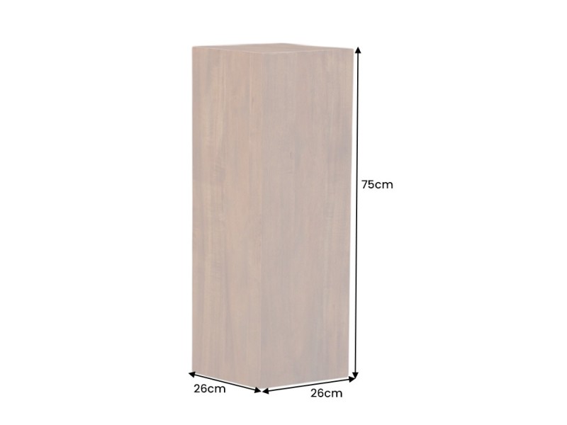 Pilier décoratif COLUMNA 75 cm – Acacia marron naturel