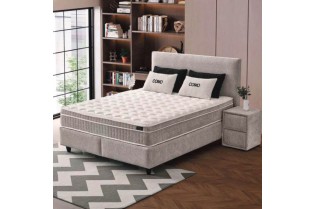 Boxspring COMO 180 × 200 cm – Coffre de rangement + Matelas inclus 2