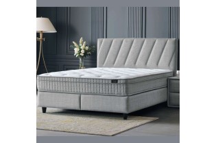 Boxspring SIESTA 160 × 200 cm – Coffre de rangement + Matelas inclus 2