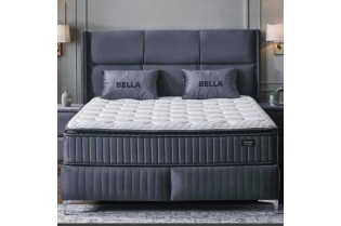 Boxspring Bella 180×200 cm – Coffre intégré & Matelas inclus