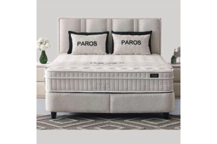 Boxspring PAROS 160 x 200 cm – Coffre + Matelas inclus
