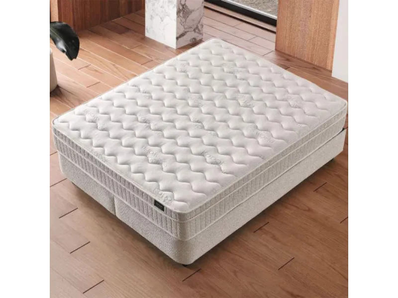 Boxspring PAROS 160 x 200 cm – Coffre + Matelas inclus