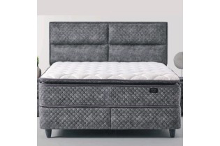 Boxspring VESTA 180×200 cm – Coffre de rangement + Matelas inclus