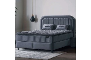 Boxspring MADRID 160×200 cm – Coffre de rangement + Matelas inclus 2