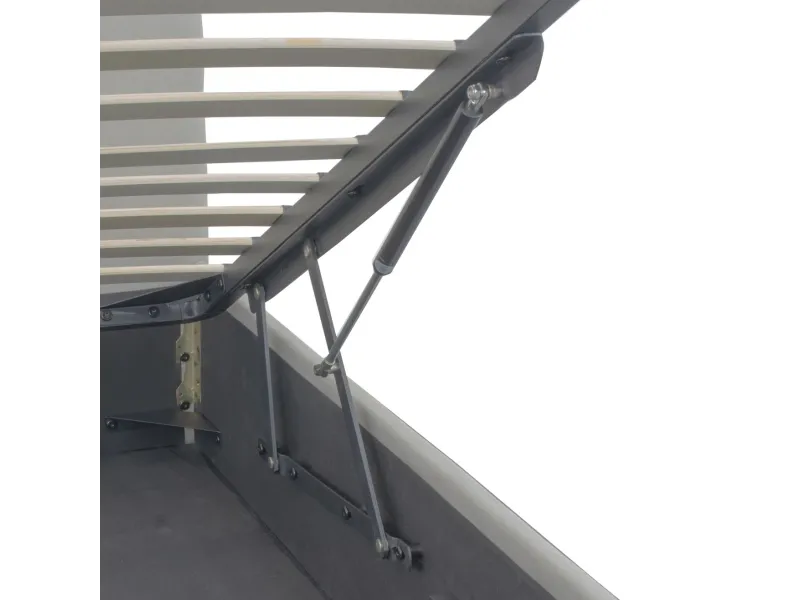 Lit coffre moderne de 90 x 200 cm en simili cuir coloris noir