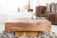 Table basse contemporaine |Table basse 60 cm en bois d'acacia color...