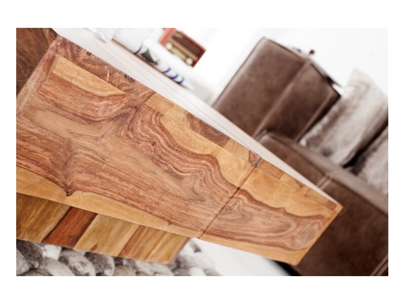 Table basse contemporaine |Table basse 60 cm en bois d'acacia color...