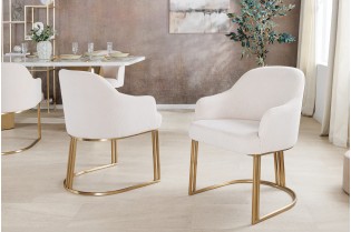Fauteuil baroque en velours gris style capitonné Chaises de salle à... 2