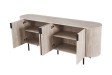"Buffet Lagos 200 cm – Profitez d'un Grand Rangement Design et Pratique"| Bois Foncé Chic
