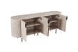 "Buffet Lagos 200 cm – Profitez d'un Grand Rangement Design et Pratique"| Bois Foncé Chic