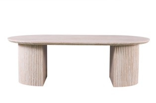 Table basse contemporaine |Table basse avec 6 poufs encastrable, ve... 2