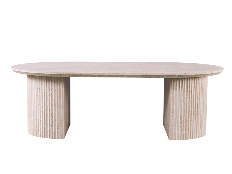 Table basse contemporaine |Table basse avec 6 poufs encastrable, ve...