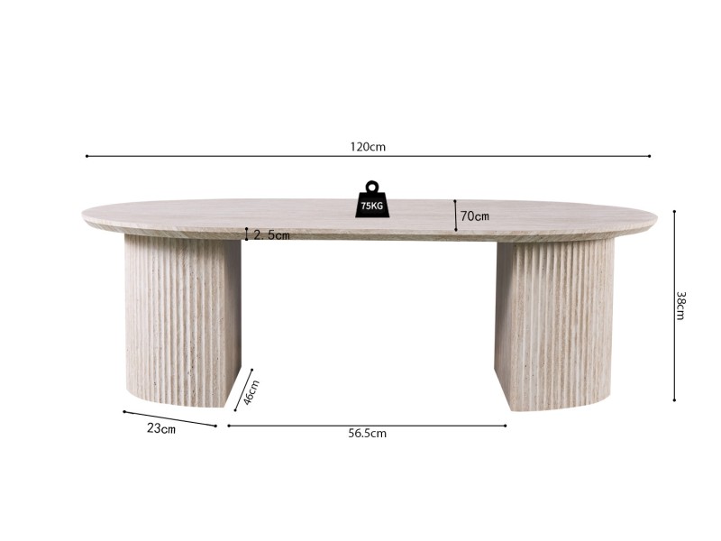Table basse contemporaine |Table basse avec 6 poufs encastrable, ve...