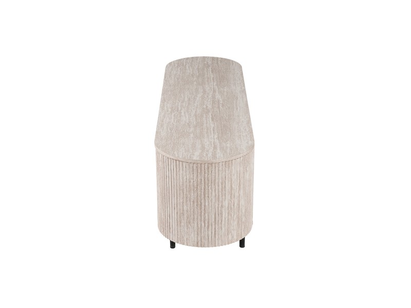 Meuble TV design |Meuble TV/HIFI blanc laqué, 2 tiroirs |adeniahome.com