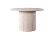 Table LAGOS 120 cm Ronde – Décor Travertin Beige