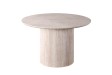 Table LAGOS 120 cm Ronde – Décor Travertin Beige
