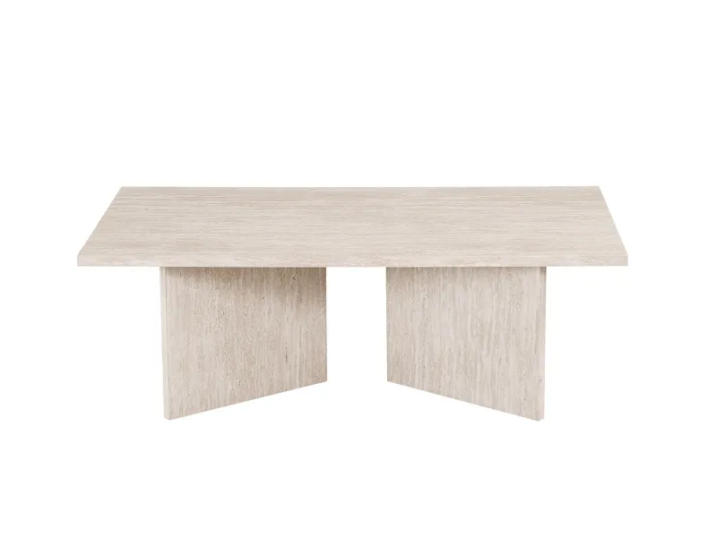 Table basse contemporaine |Table basse avec 6 poufs encastrable, ve...