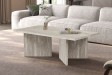Table basse contemporaine |Table basse avec 6 poufs encastrable, ve...