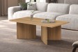 Table basse contemporaine |Table basse avec 6 poufs encastrable, ve...