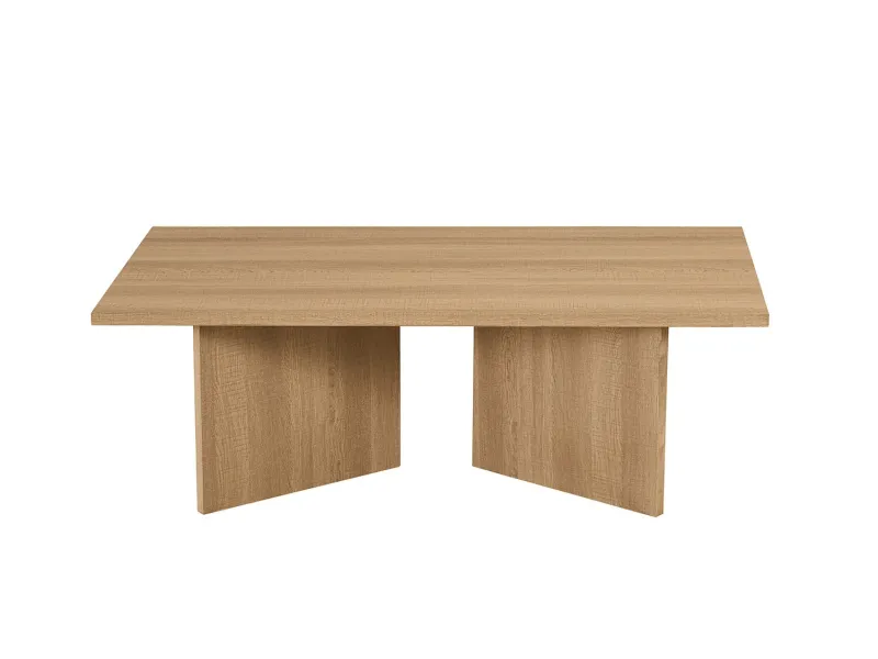 Table basse contemporaine |Table basse avec 6 poufs encastrable, ve...