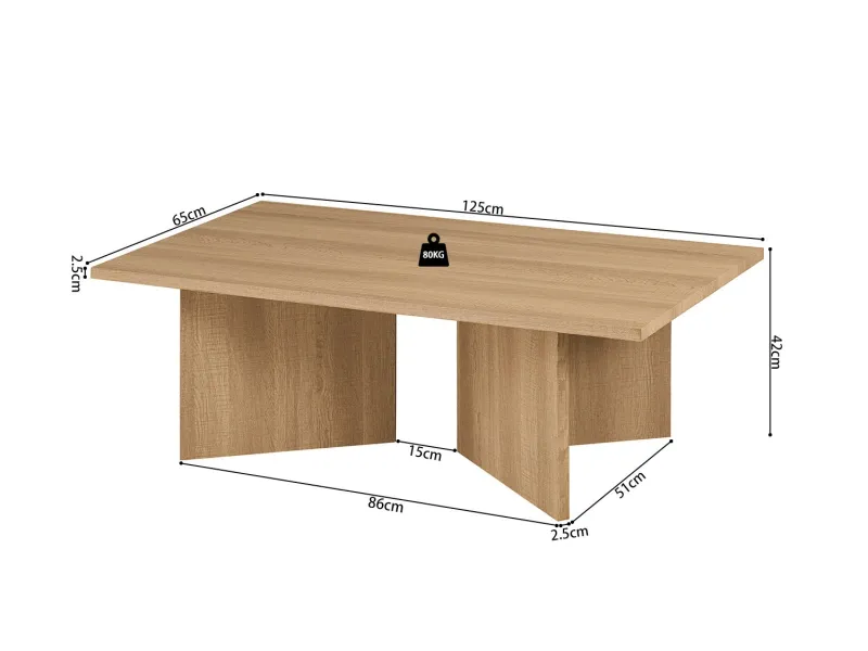 Table basse contemporaine |Table basse avec 6 poufs encastrable, ve...