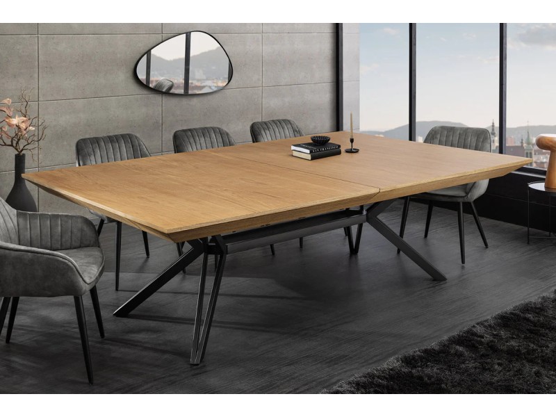 Table extensible GIANT 200–320 cm chêne naturel | Adenia Home