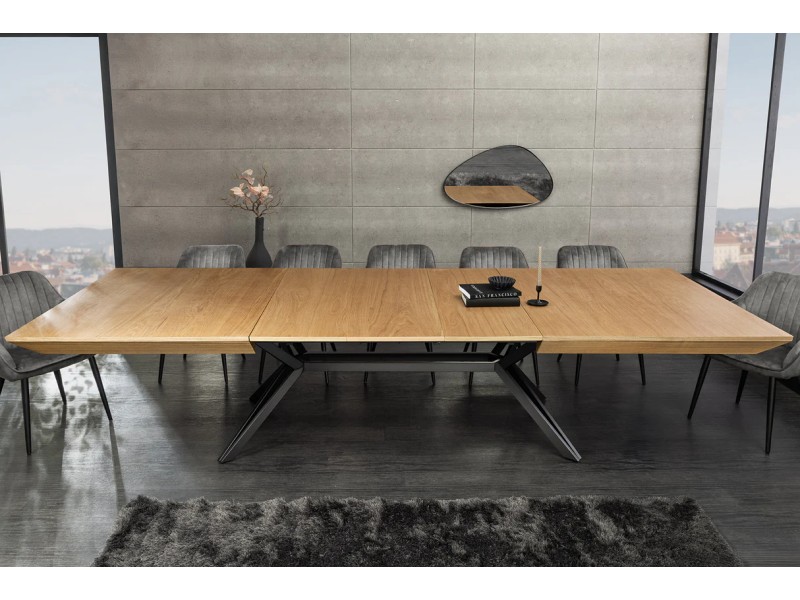 Table extensible GIANT 200–320 cm chêne naturel | Adenia Home