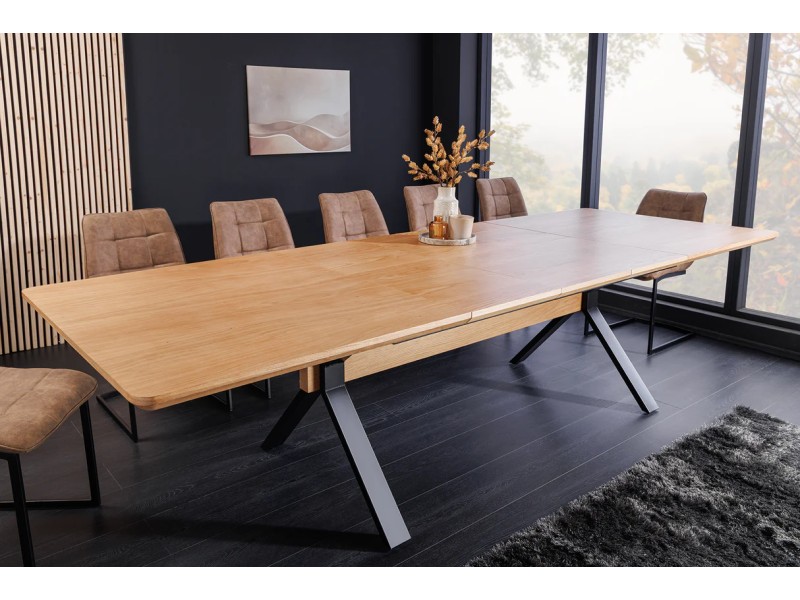Table extensible GIANT 180–300 cm chêne naturel | Adenia Home