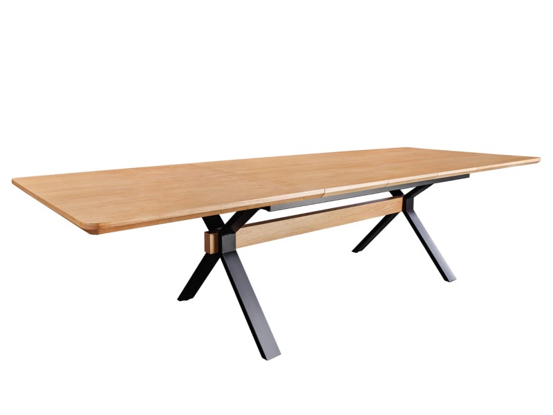 Table extensible GIANT 180–300 cm chêne naturel | Adenia Home