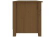 Banc à chaussures Marron miel 70x38x45,5 cm Pin massif