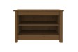Banc à chaussures Marron miel 70x38x45,5 cm Pin massif