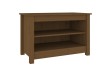 Banc à chaussures Marron miel 70x38x45,5 cm Pin massif