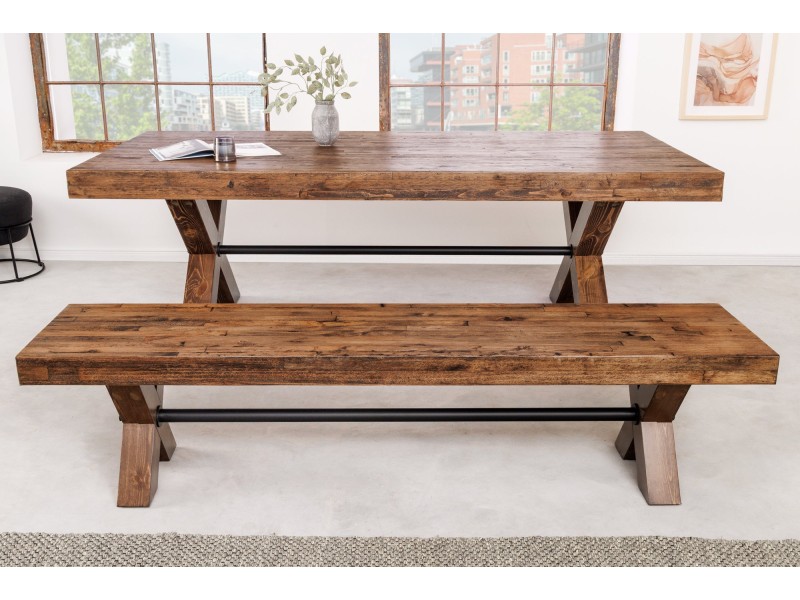 Banc industriel GOLIATH 180 cm pin naturel | Adenia Home