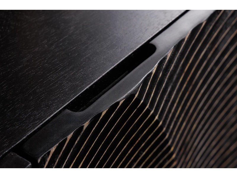 Buffet design minimale en bois massif coloris naturelle 165cm pas cher