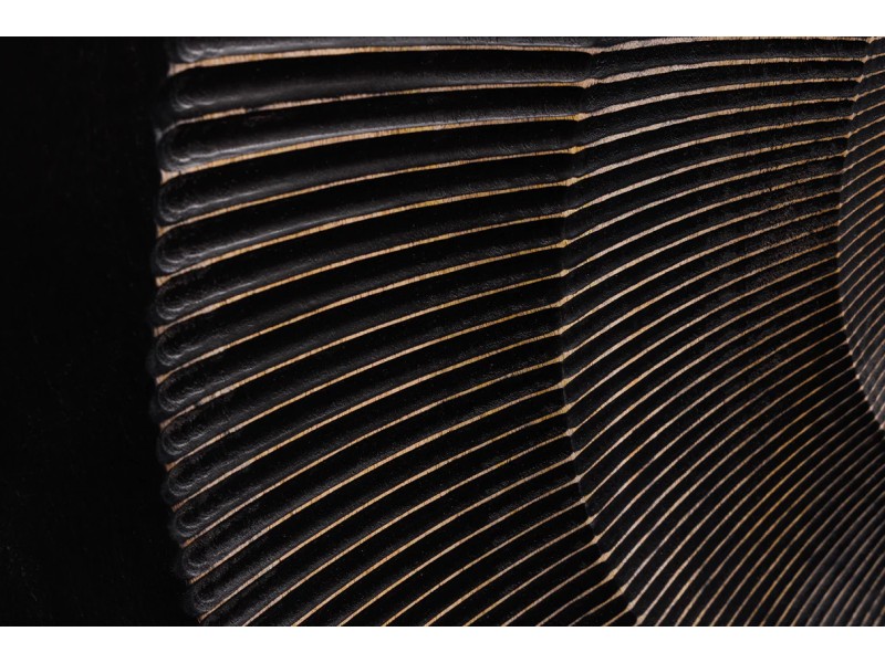 Buffet design minimale en bois massif coloris naturelle 165cm pas cher