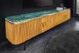 Meuble TV VENEZIANO 160 cm – Bois de manguier & plateau en marbre